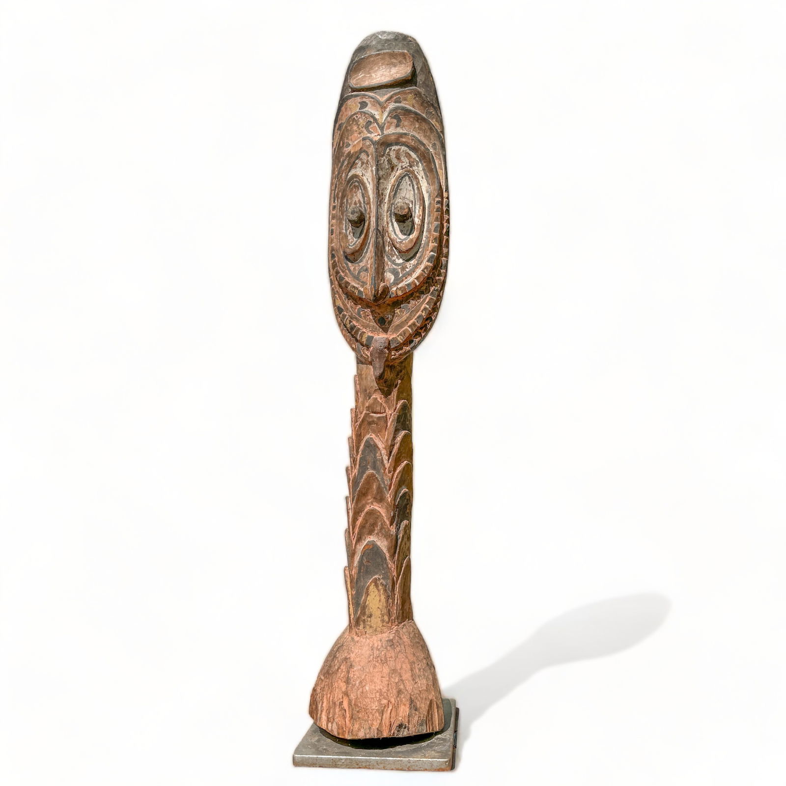 Sepik River Carved Wood Standing Totem, New Guinea (1 of 11)