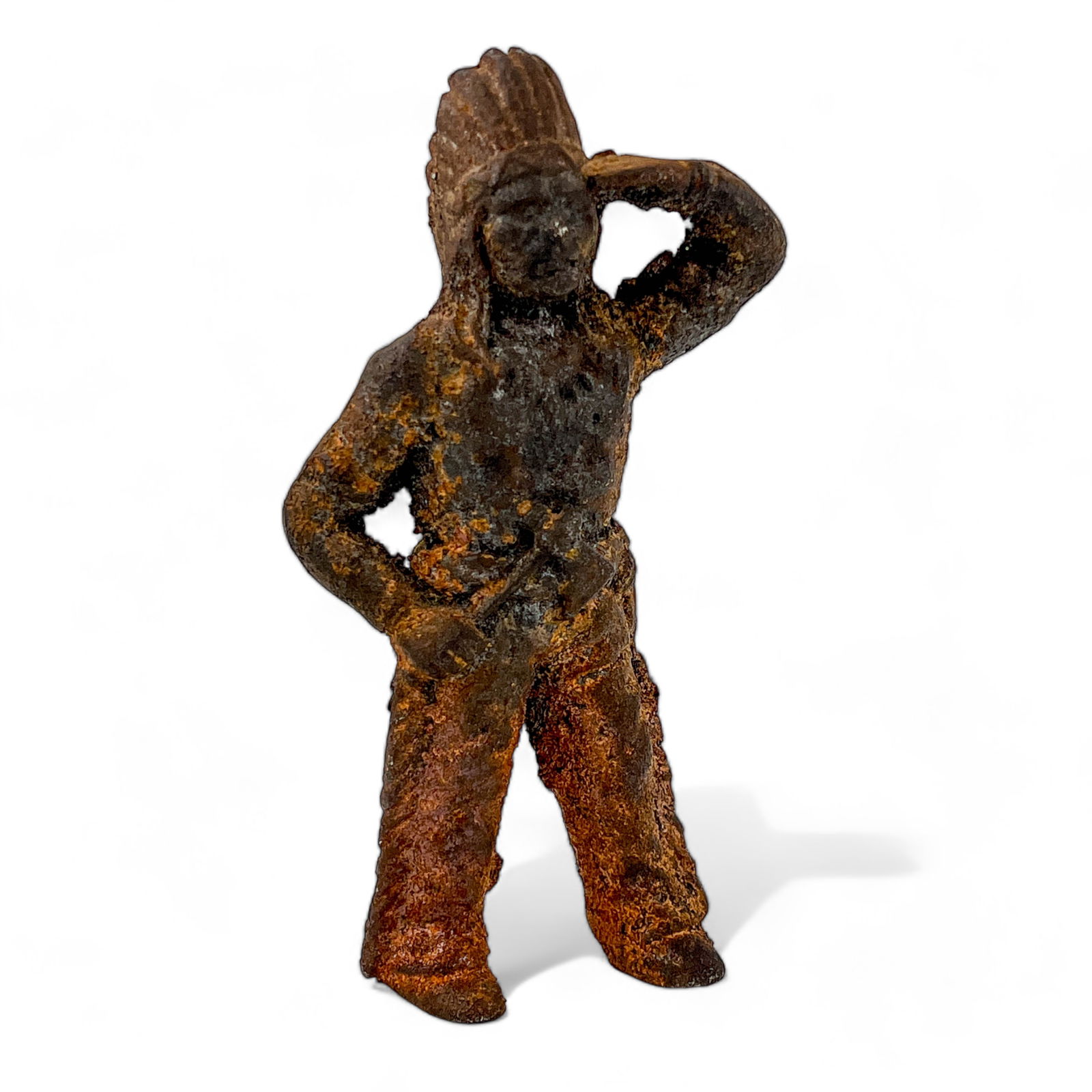 Cast Iron Native American Chief Coin Bank (1 of 13)