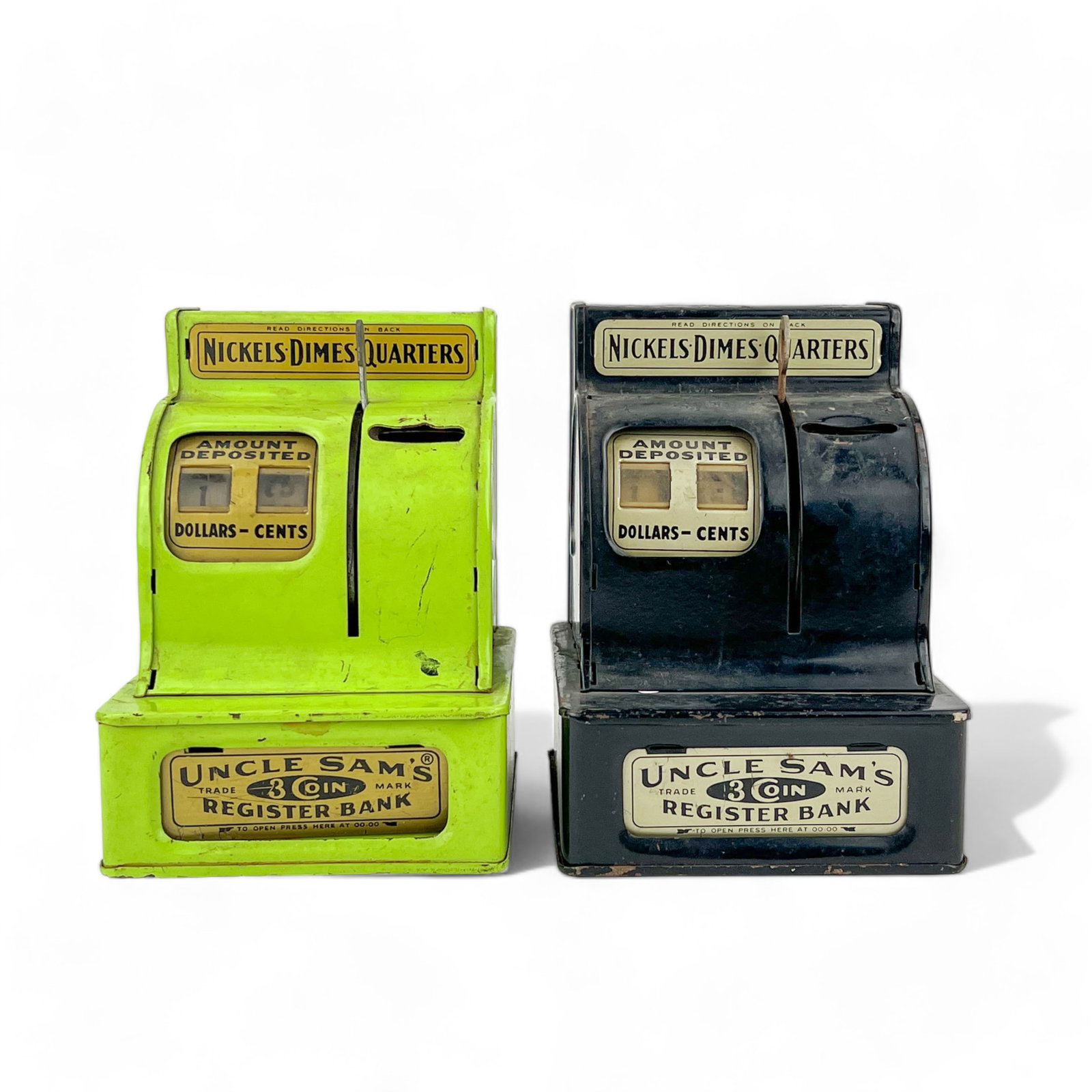 Vintage and Antique Uncle Sam's Register Metal Coin Banks (1 of 12)