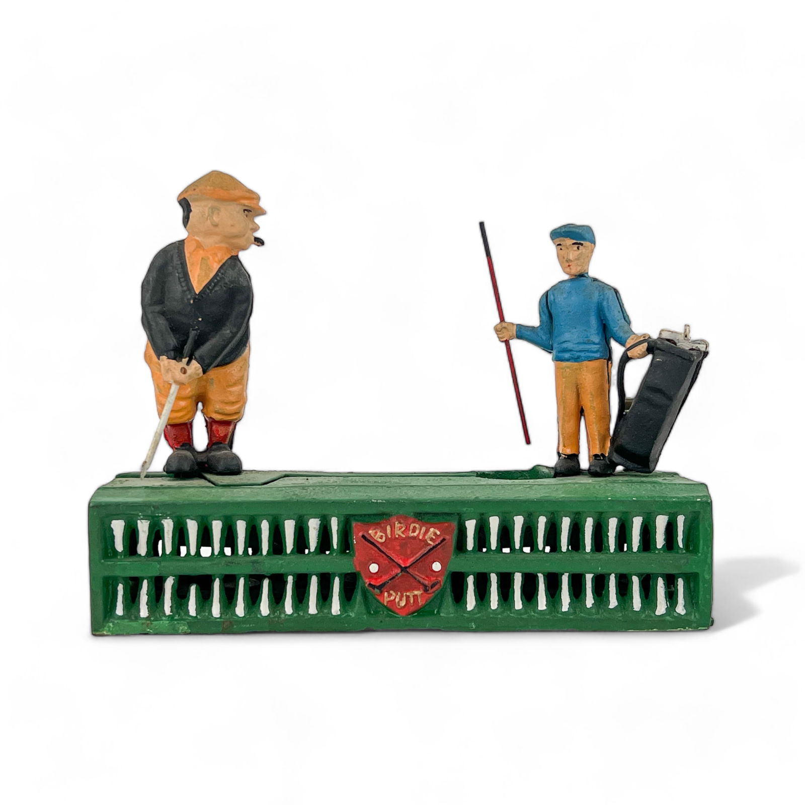 Vintage Cast Iron "Birdie Putt" Mechanical Golf Bank (1 of 14)