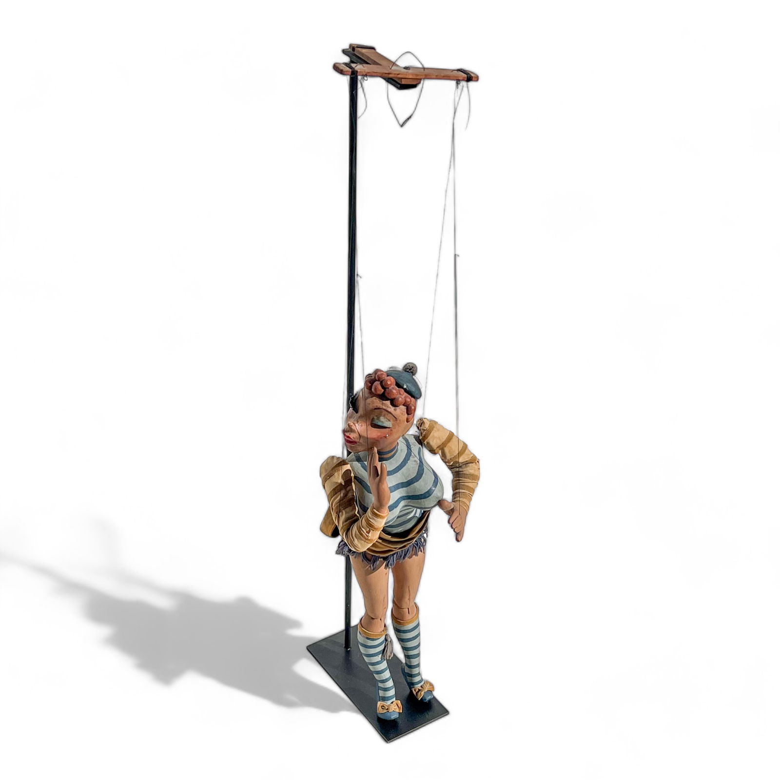 Large Vintage Marionette with Metal Stand (1 of 17)