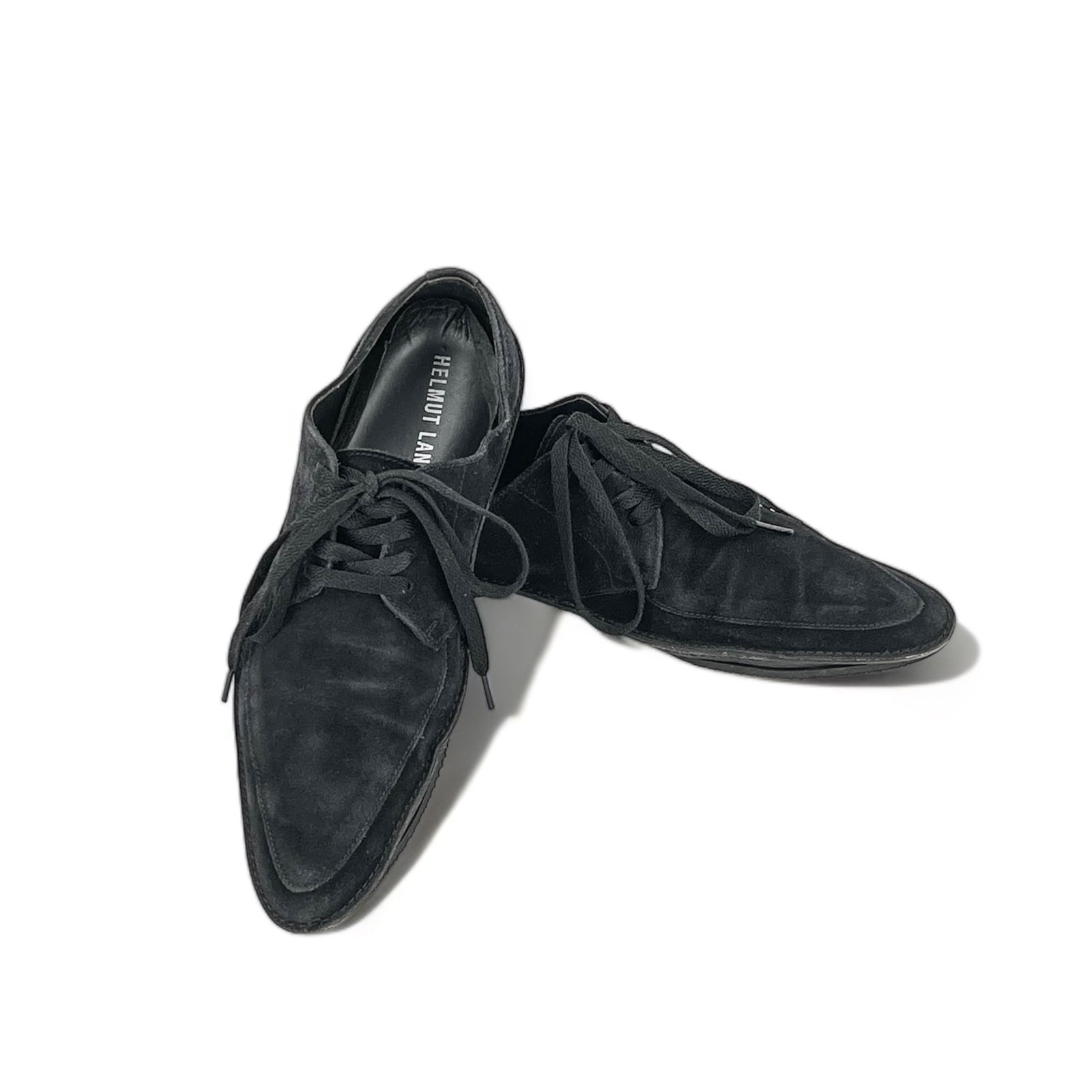 Vintage Helmut Lang Black Suede Shoes (1 of 15)