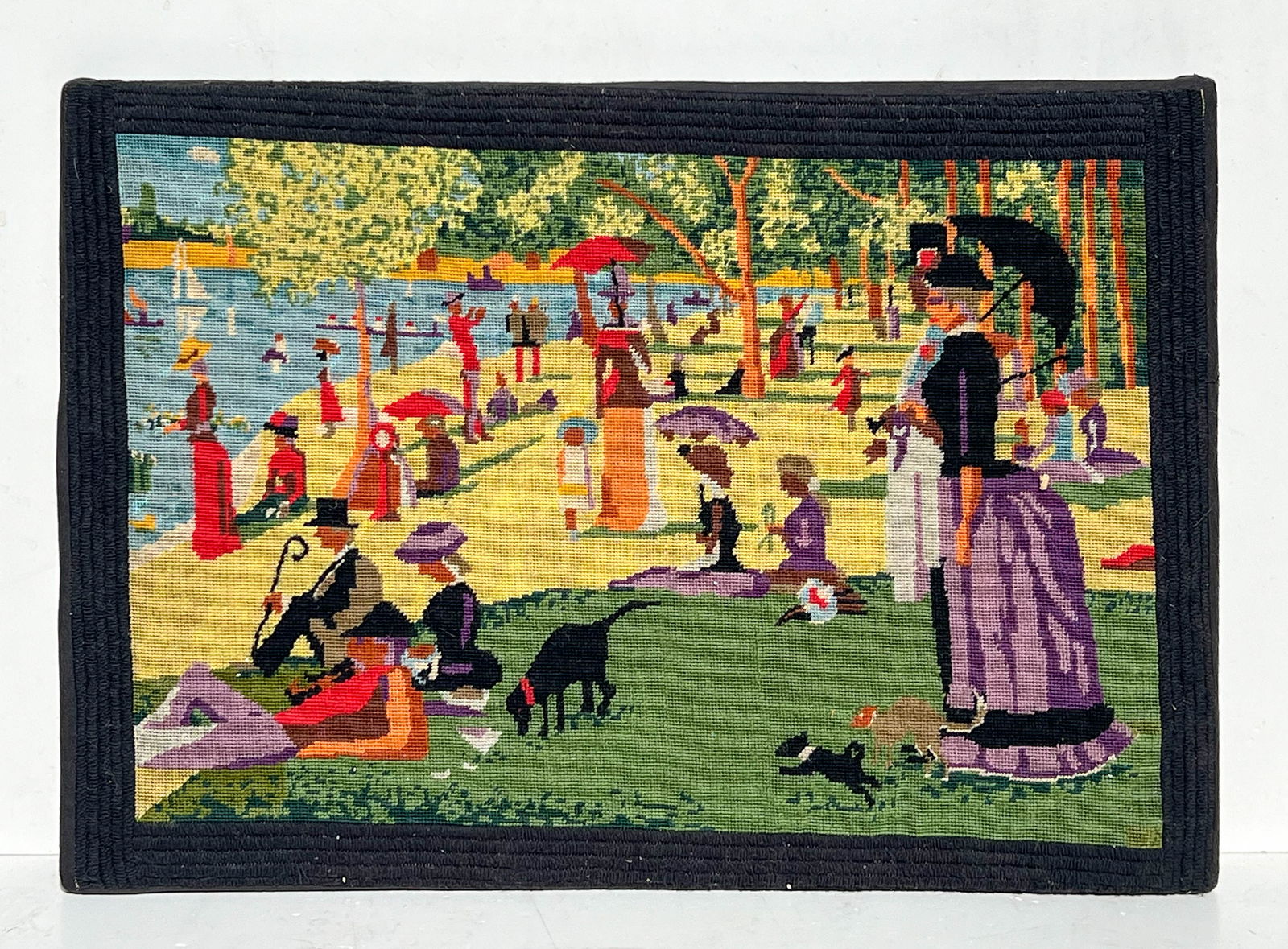 Crosstitch After Georges Seurat, Sunday Afternoon on The Island of Grande Jatte (1 of 10)