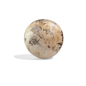 Grace Knowlton, "Socialite Ceramists" Raku Fired Ceramic Sphere c.1982,