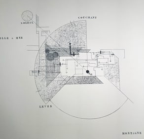 Eileen Gray, "Tempe a Pailla", c.1980, edtn of 33 Lithographs of Architectur