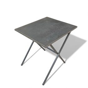 Mark Zeff, X Base Steel Side Table c.1988