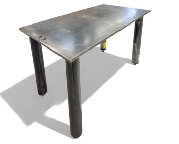 Mark Zeff, Custom Steel Breakfast Table c.1988