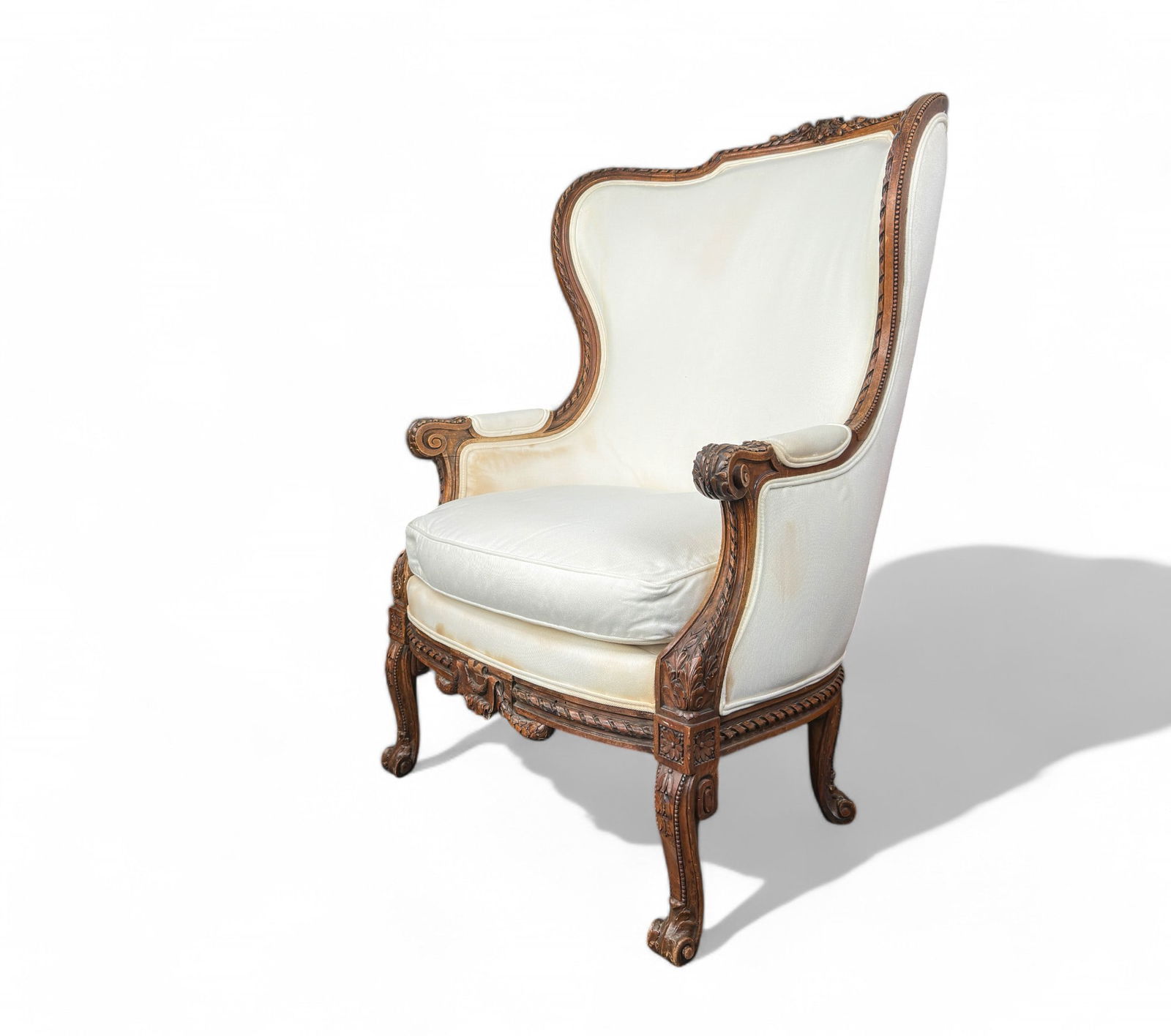 French Highback Carved Arm Chair (1 of 20)