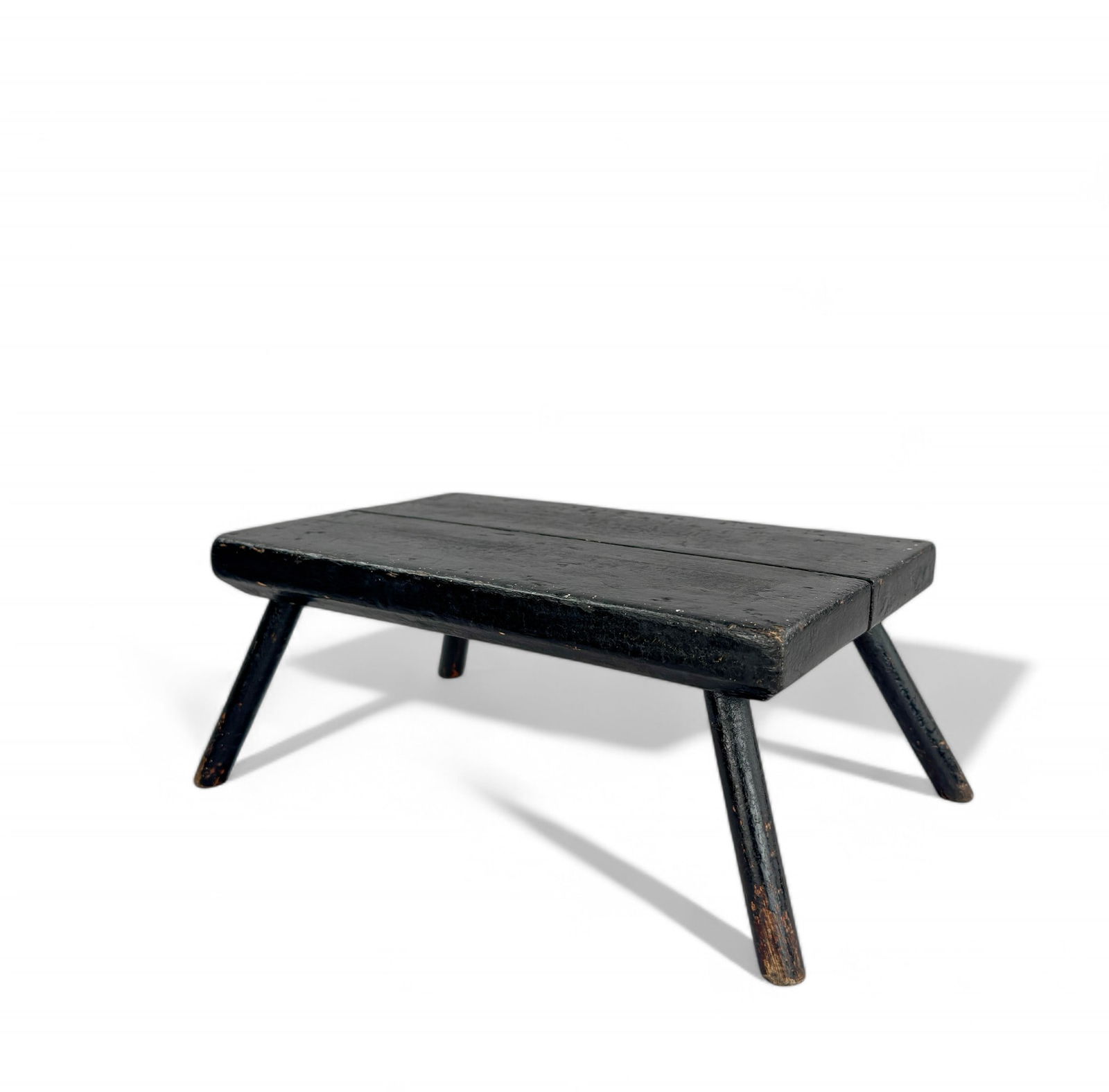 Antique Diminutive Stool Painted Black (1 of 11)