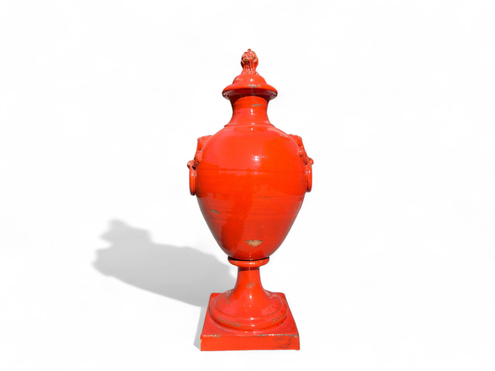 Oversized Fortunata Ceramic Lidded Urn, Signed (1 of 15)