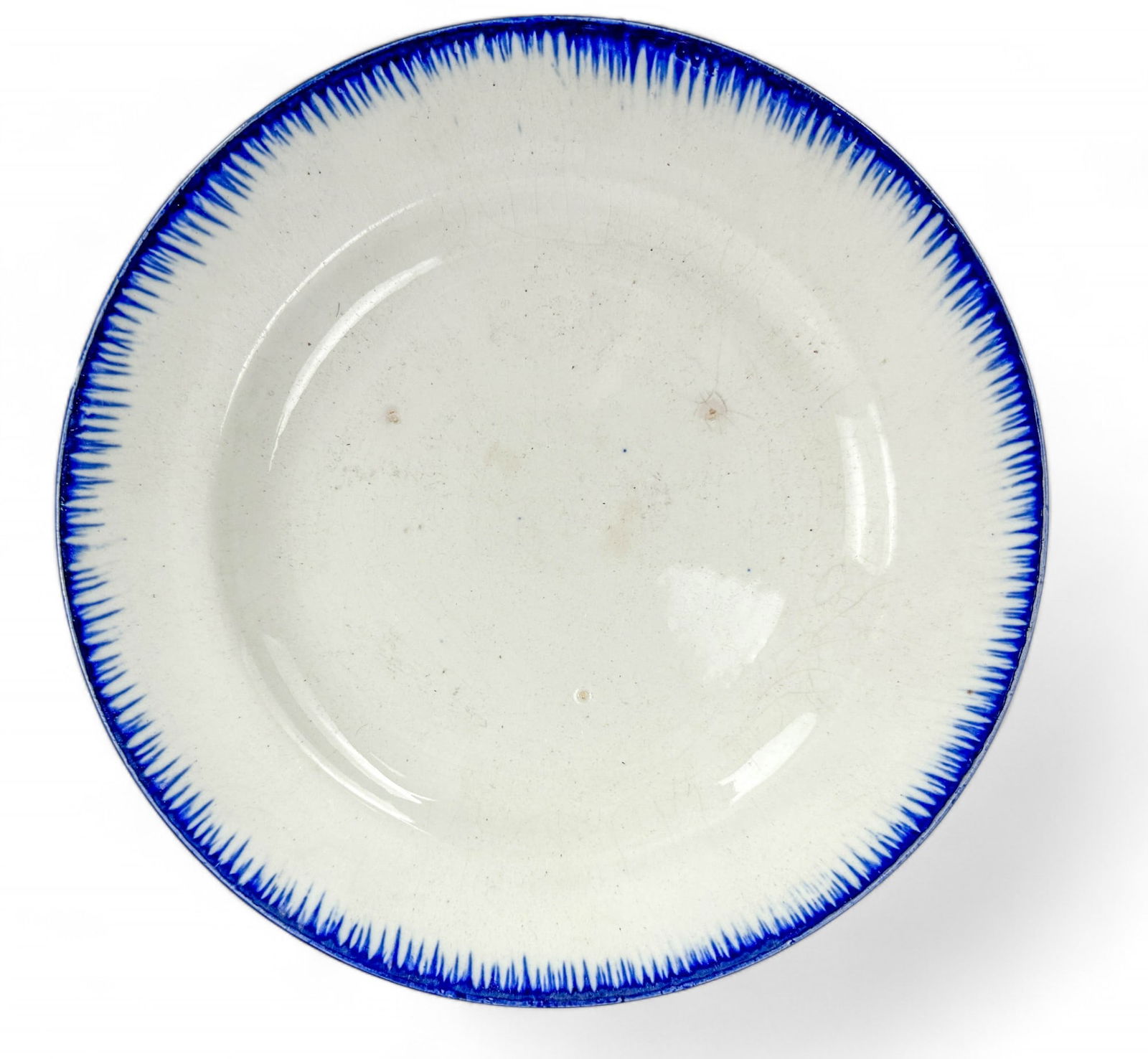 Leeds Ironstone Feather Edge Plate (1 of 3)