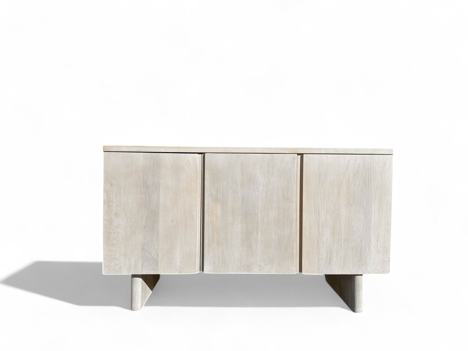 Modern Cerused Oak Finish Console Cabinet (1 of 11)