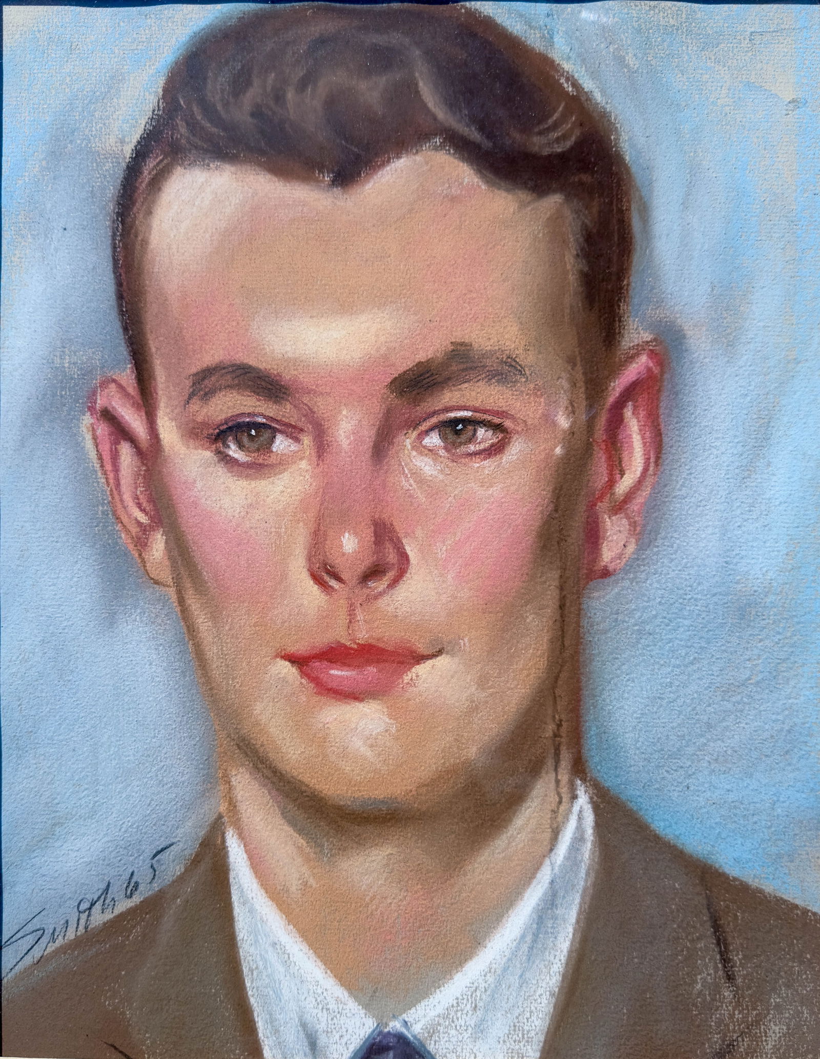 Portrait in Pastel, Signed Smith 1965 (1 of 4)