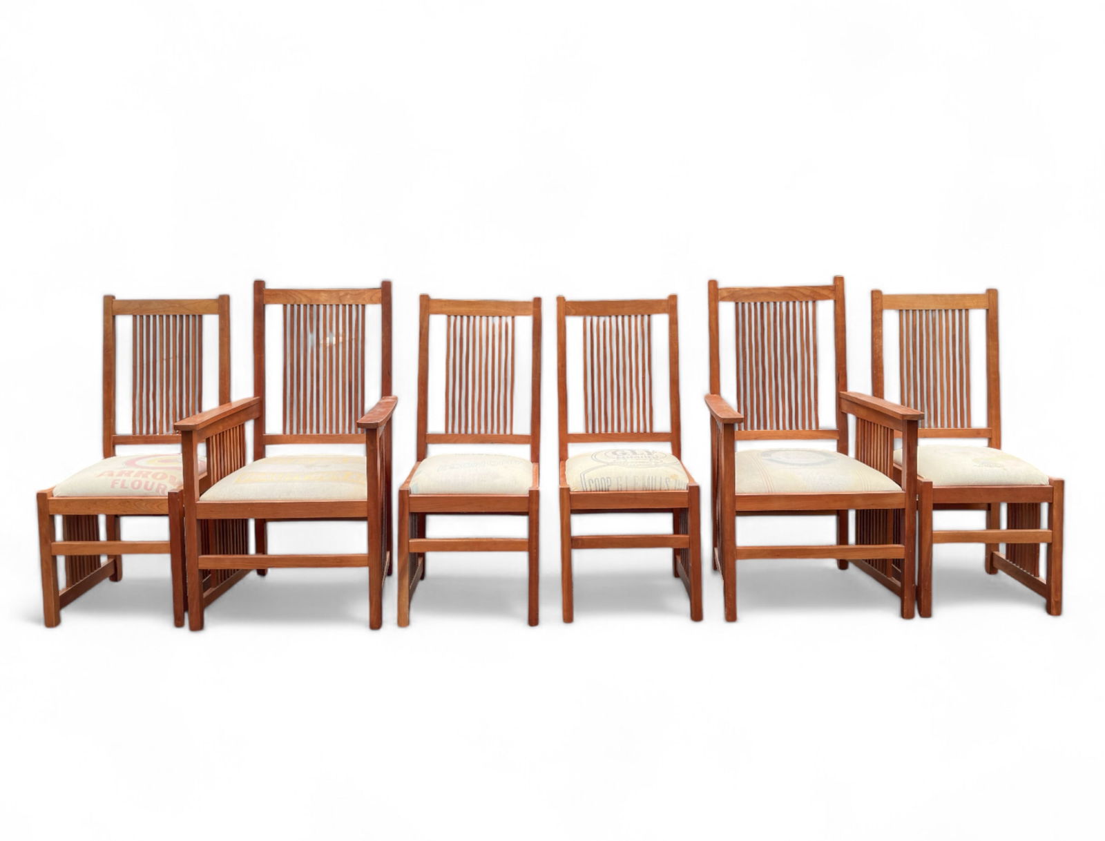 Stickley Style Arts and Crafts Dining Chairs, Set of 6 (1 of 10)