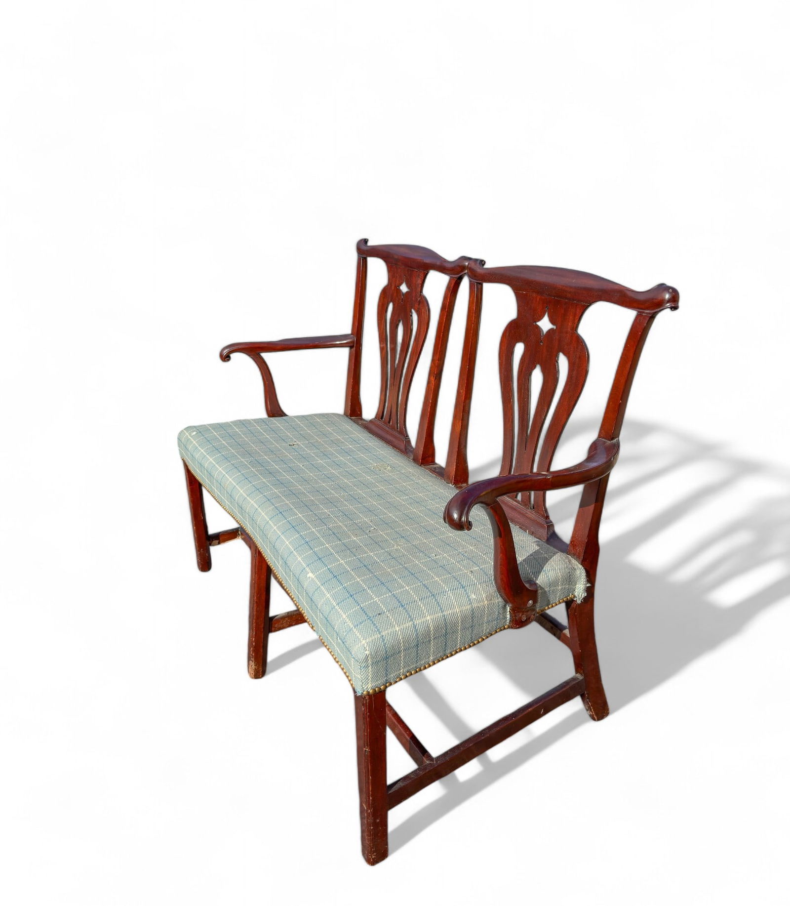 Antique Chippendale Two Seater Settee (1 of 11)