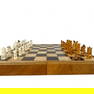 Japanese Carved Bone Chess Set With Wooden Board