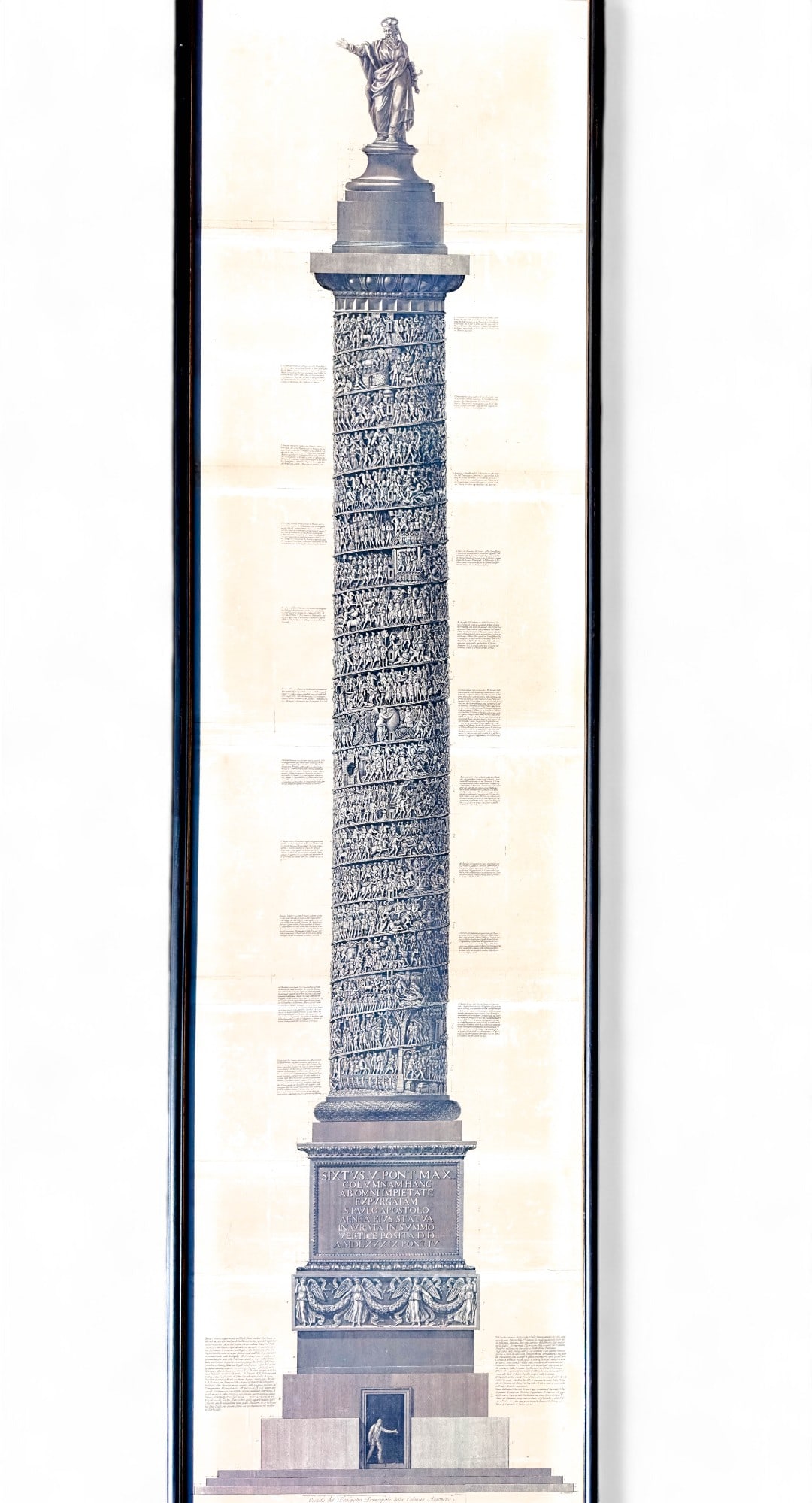 Column of Marcus Aurelius, Six Foot Tall Engraved Plates, (1 of 15)