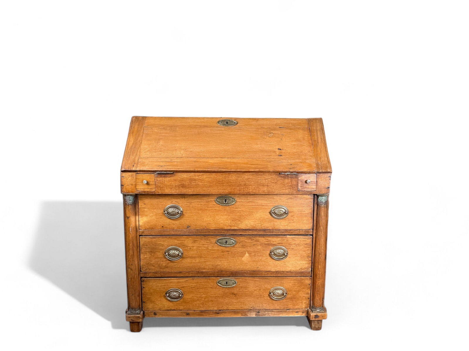 Antique Continental Slant Back Flip Top Desk (1 of 12)