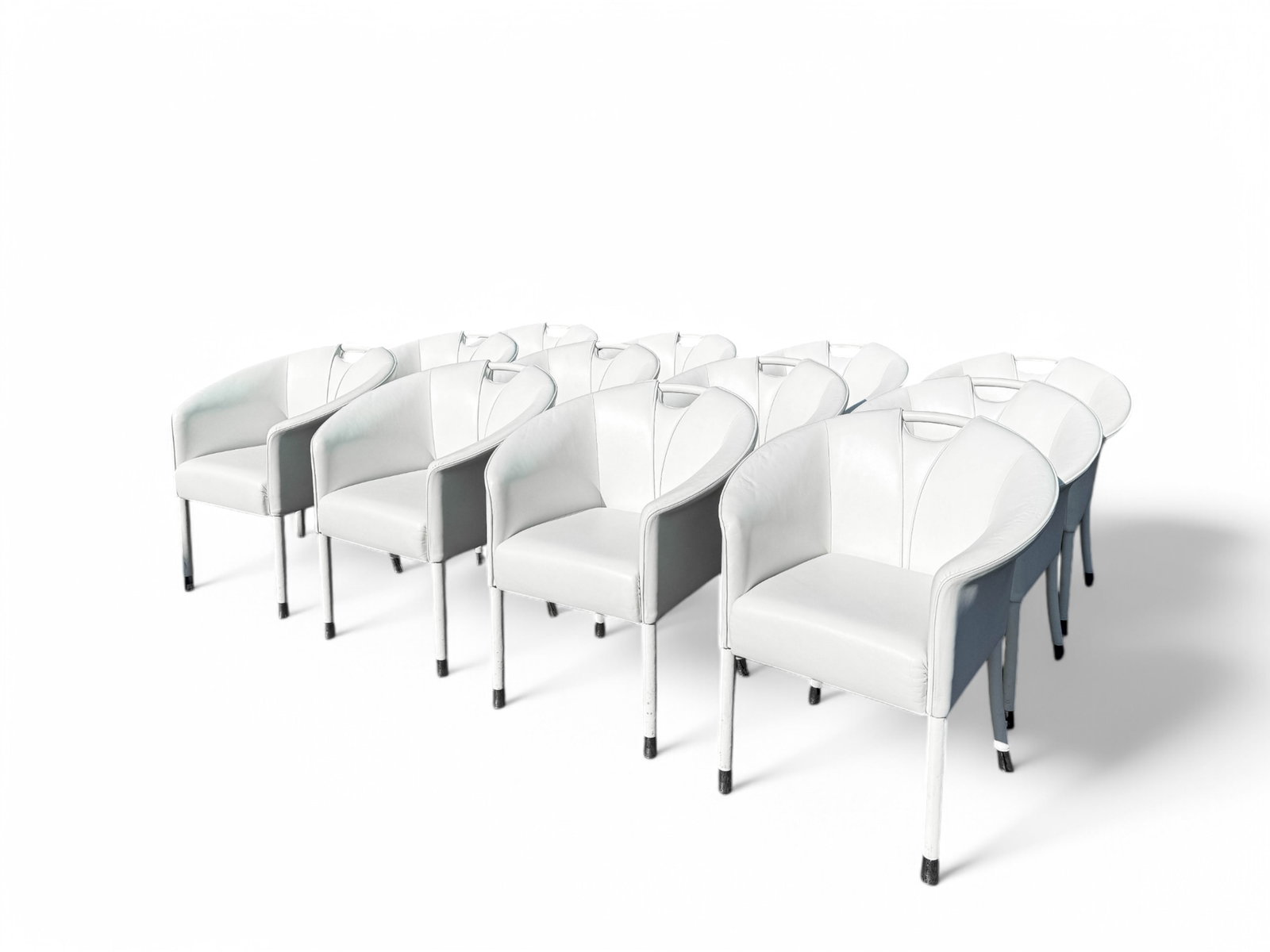 Paolo Piva for Wittmann of Austria Leather Dining Chairs, Set of 12 (1 of 17)