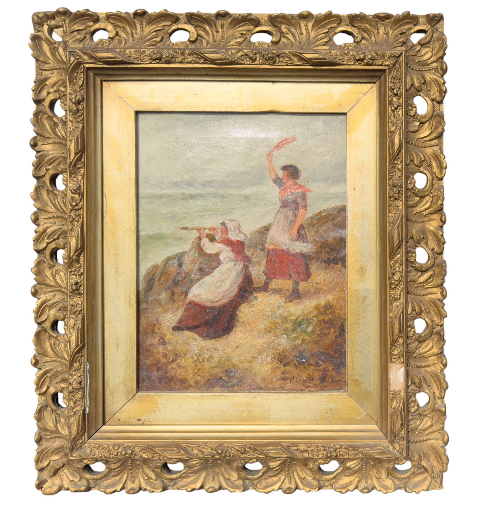 Antique Framed Original Oil on Canvas, Possibly Dutch (1 of 14)