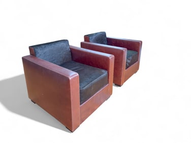 Linea A Club Chairs by Poltrona Frau