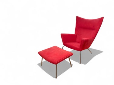Model Ch445 Hans Wegner for Carl Hansen & Sons Chair and Ottoman