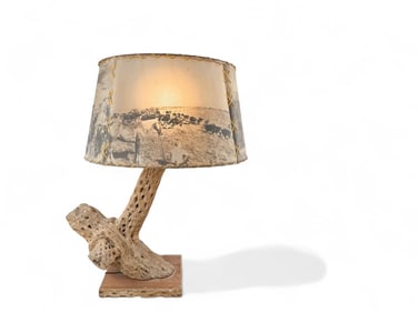Mid Century Dried Cactus Table Lamp