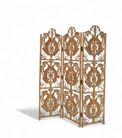 Wicker Room Divider, Folding Screen