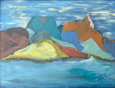 Paul Miller, Framed Abstract Expressionsit Landscape Painting