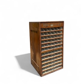 Antique Royal Society Spool Cabinet
