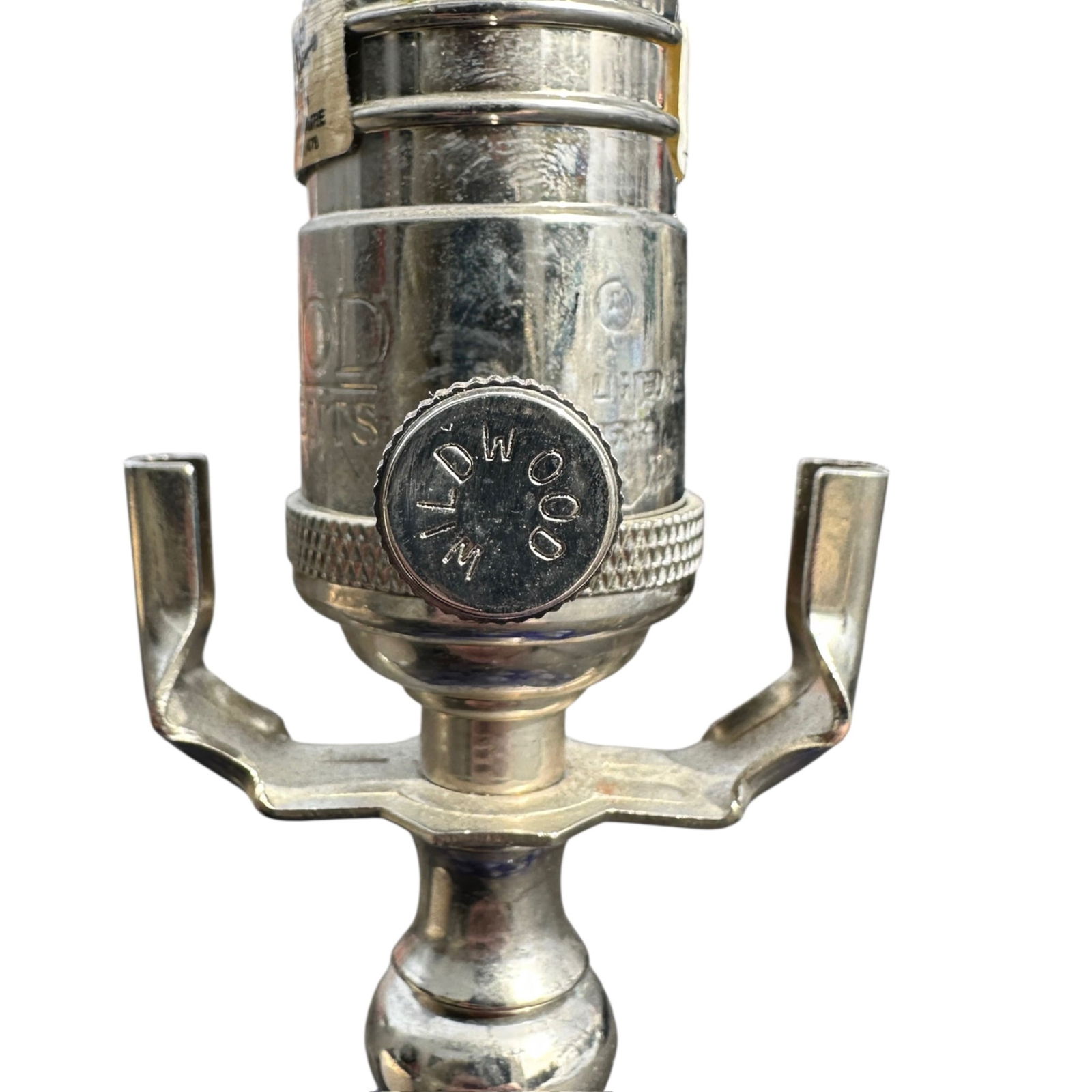 Pair, Vintage Blue Ceramic Sphere Fish Table Lamps - 7