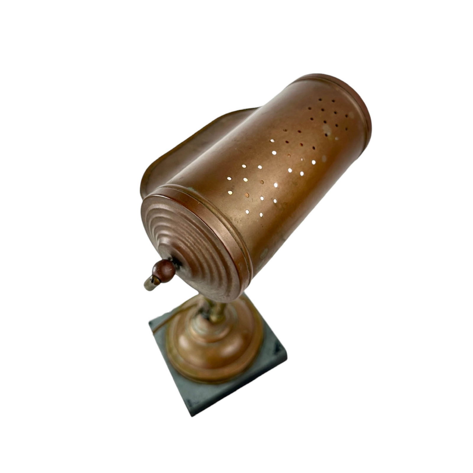 Scroll Arm Brass and Copper Desk Lamp - 9