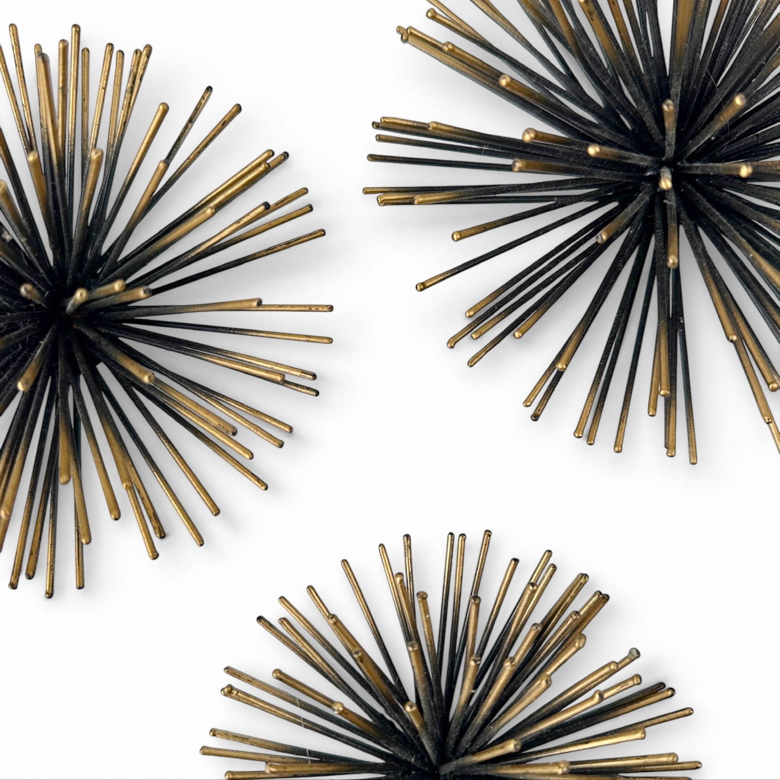 Curtis Jere Style Bronzed Metal Wall Sea Urchins (1 of 7)