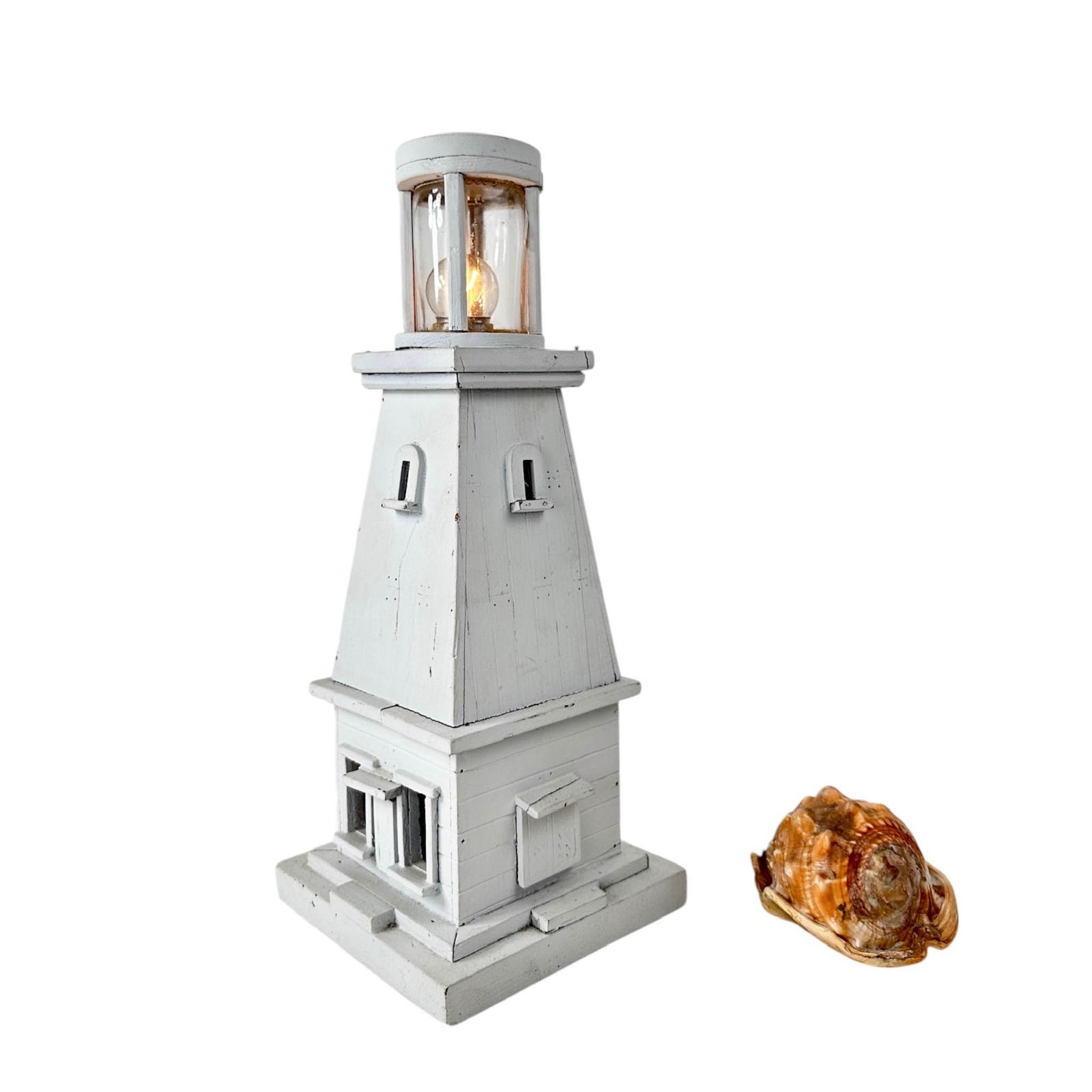 Vintage Folk Art Lighthouse Lamp (1 of 12)