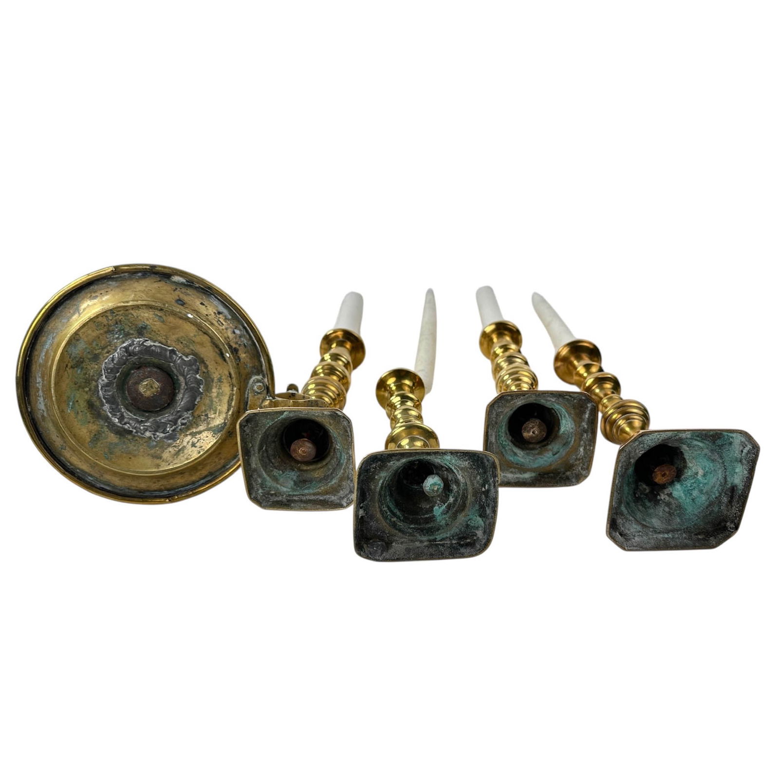 (5) Brass Candlesticks - 11