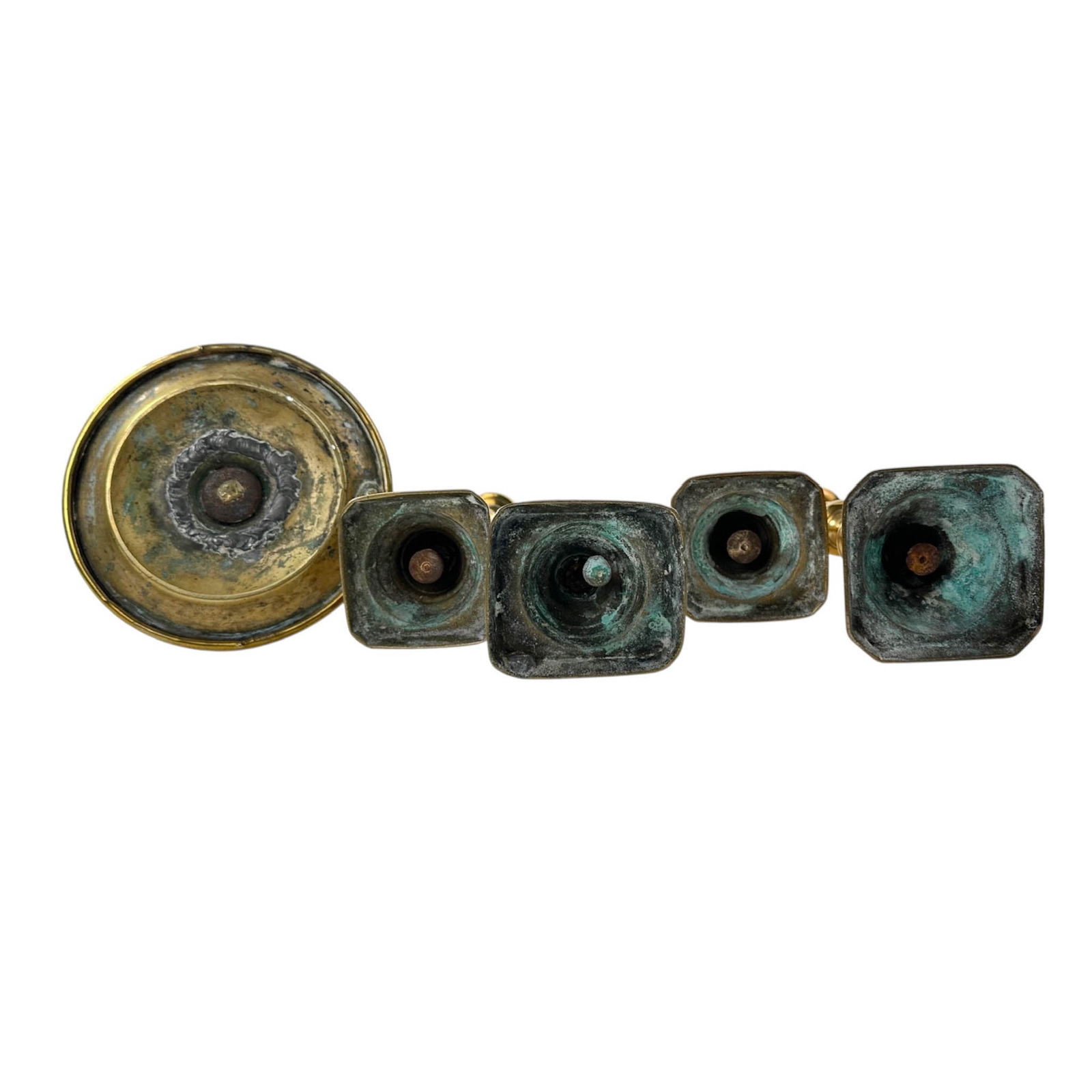 (5) Brass Candlesticks - 2