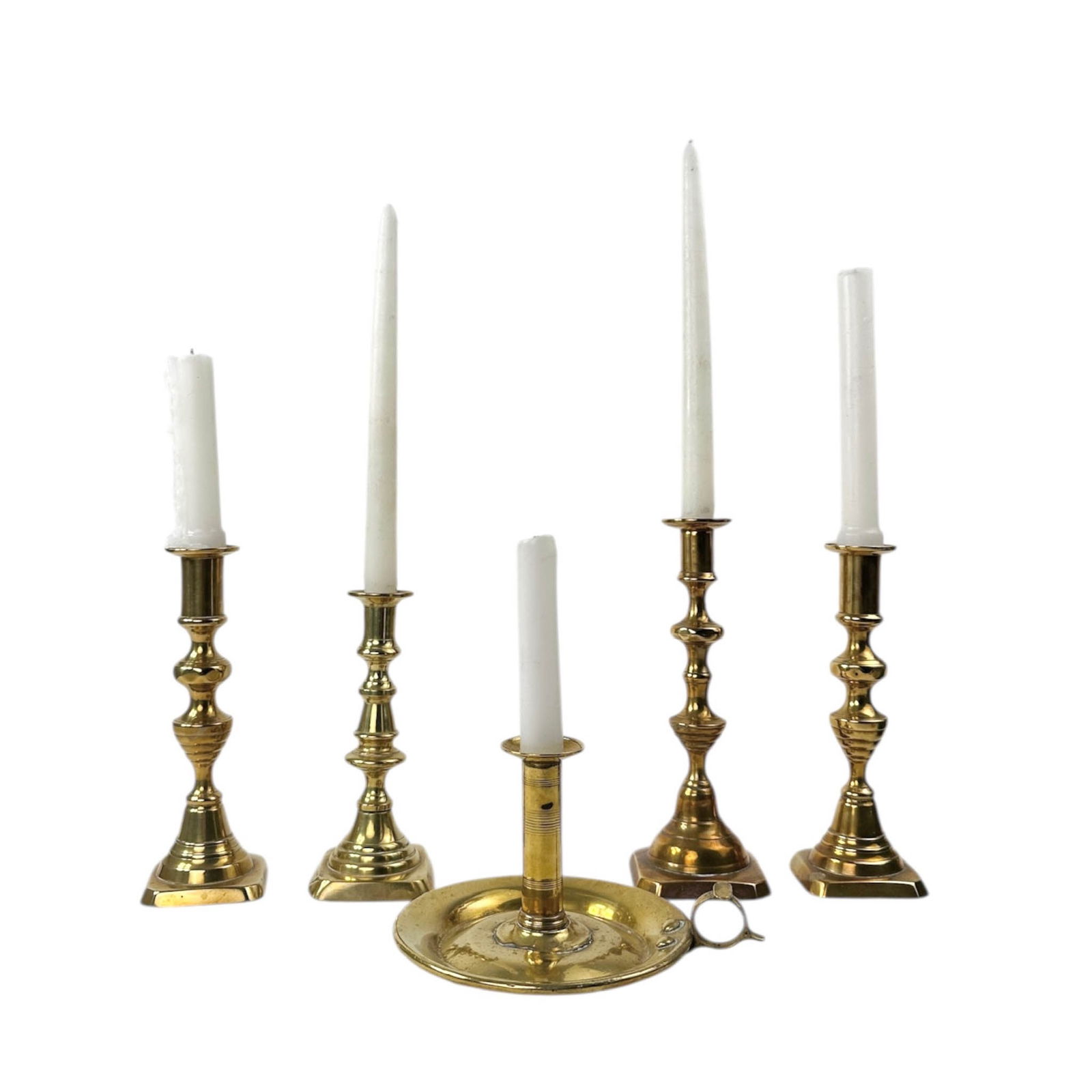 (5) Brass Candlesticks - 3