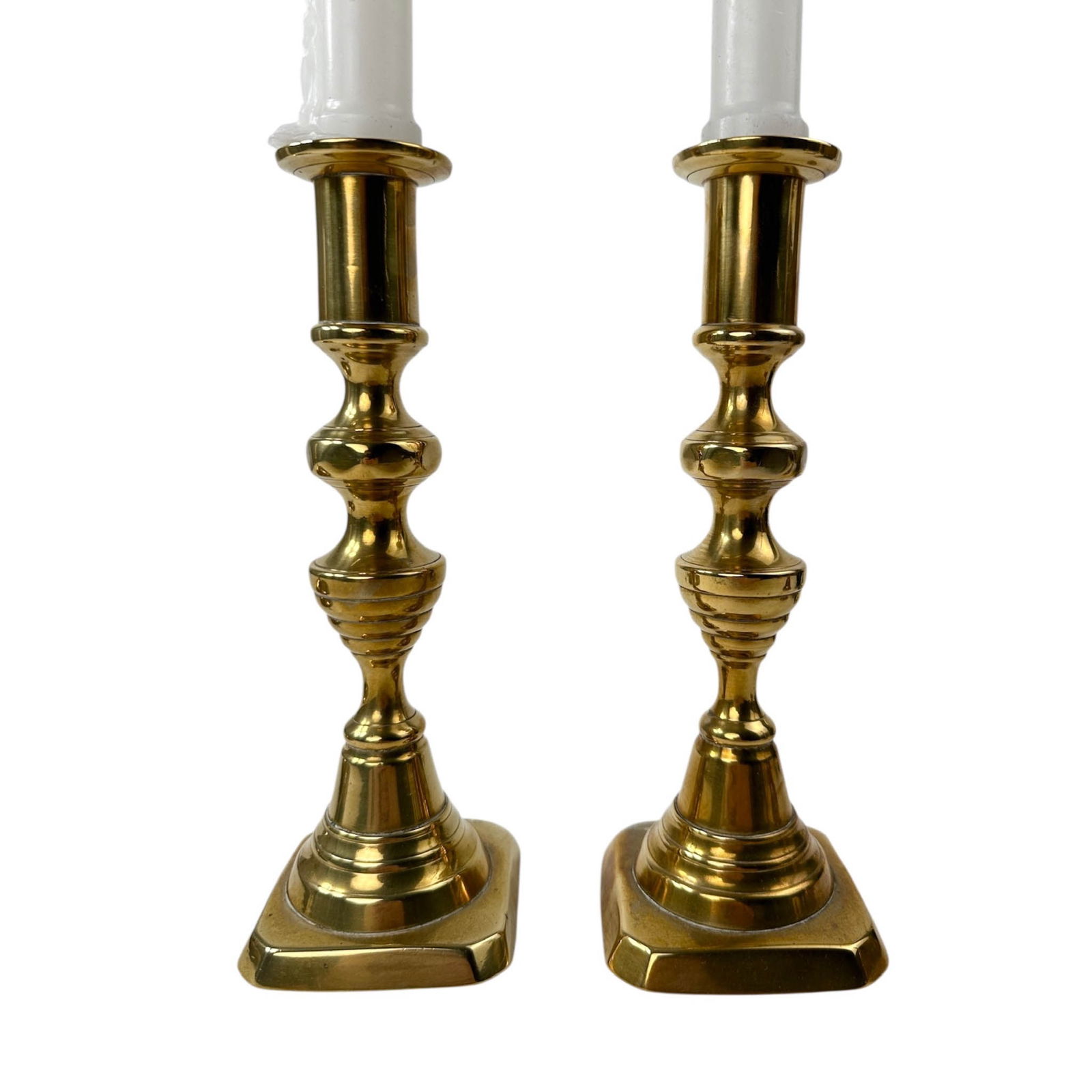 (5) Brass Candlesticks - 7
