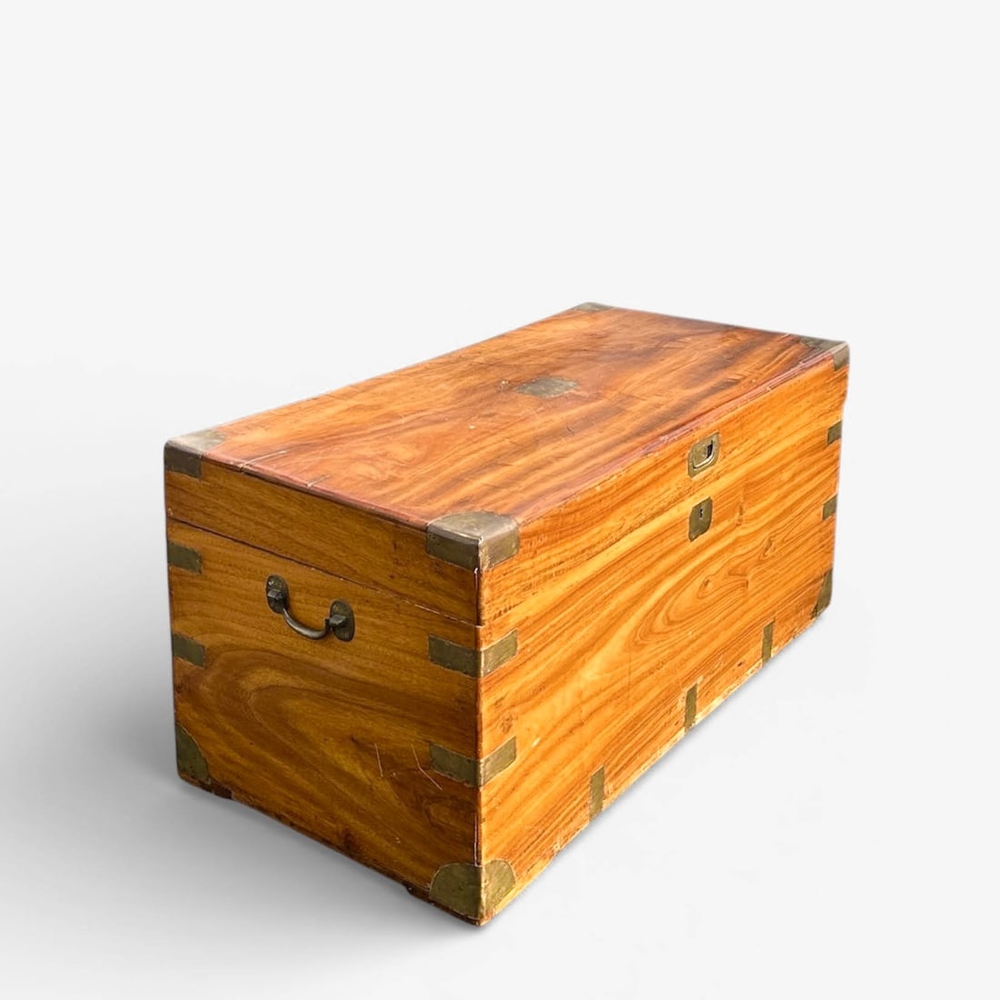 19th C. Camphor Wood Traveling Trunk (1 of 14)