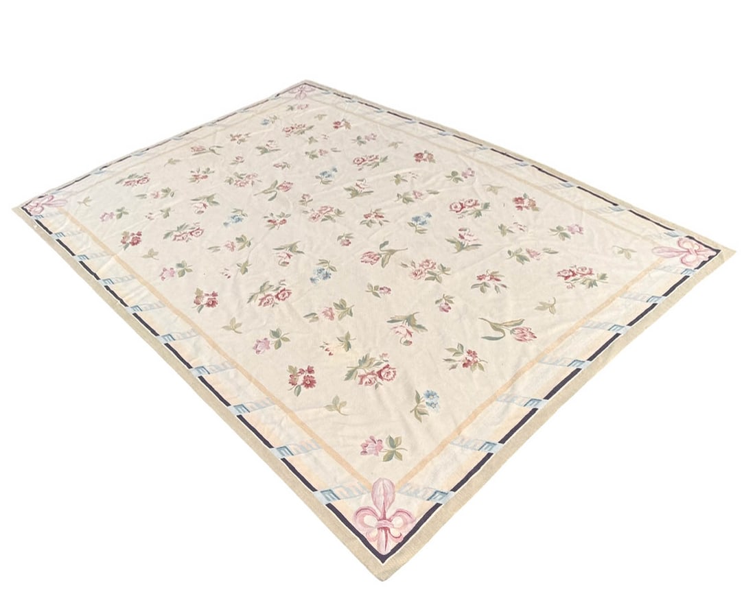 8x13 French Aubusson Style Wool Rug (1 of 9)