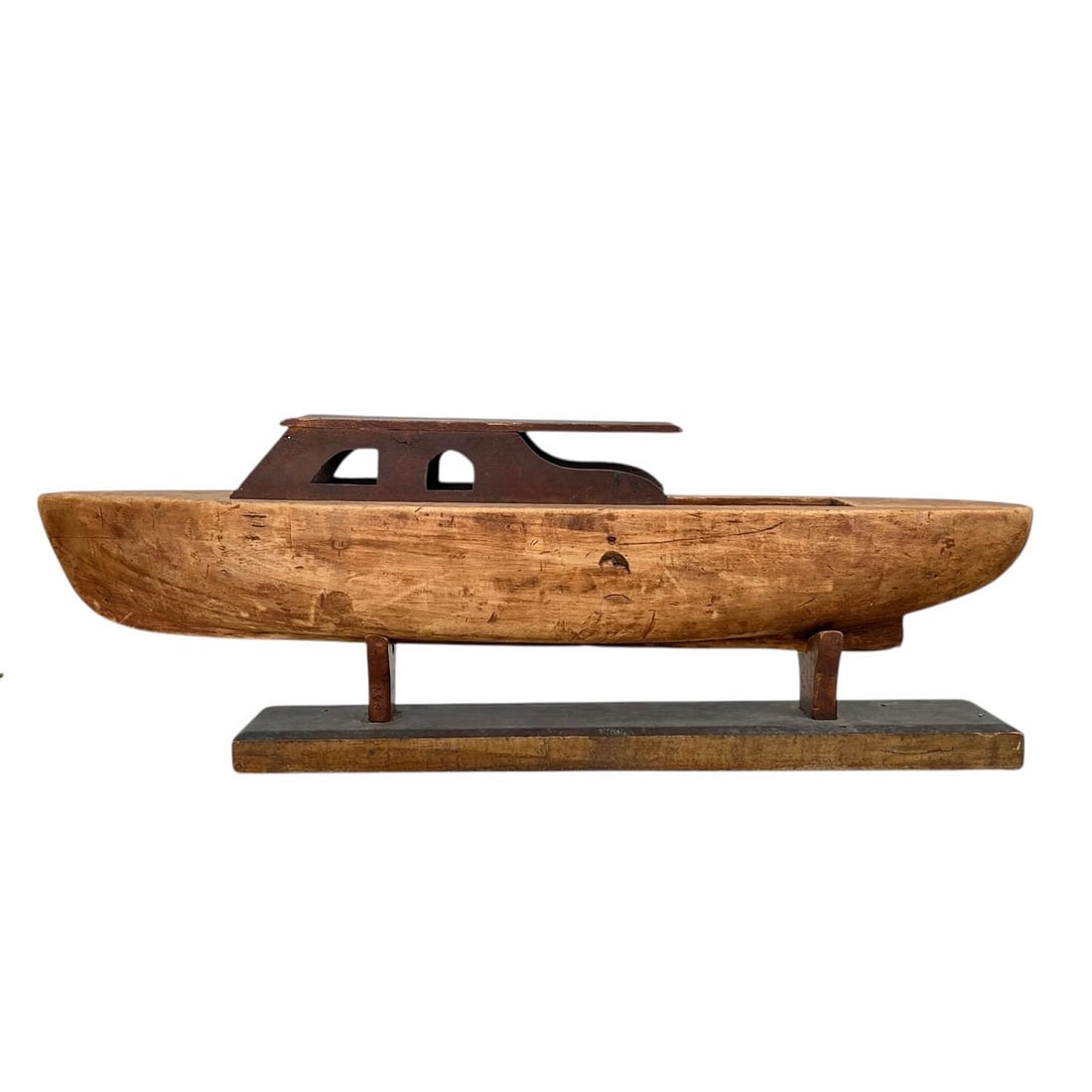 1930's Folk Art Style Yacht Model Boat (1 of 7)