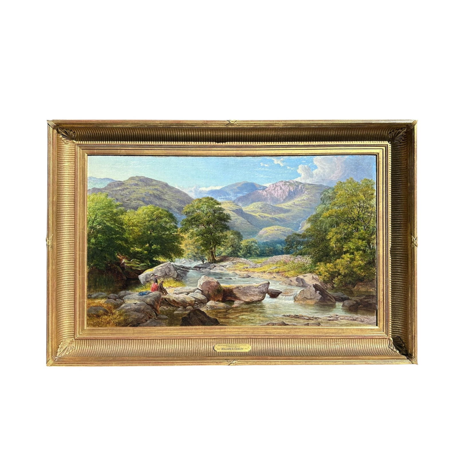 William H. Cubley, Sketching Beside a Mountain Stream in Westmoreland (1 of 11)