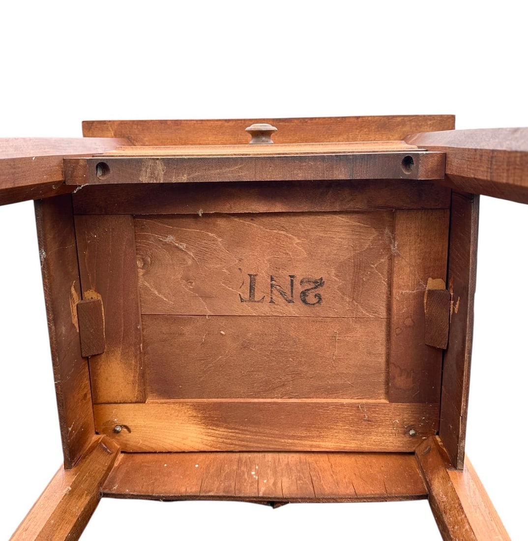 Smooth Maple One Drawer Lamp Table - 3