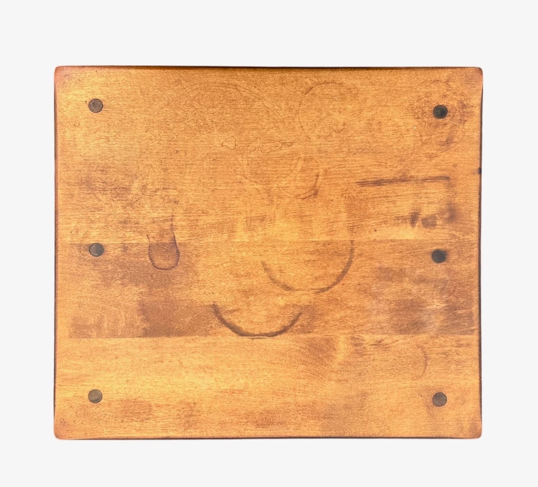 Smooth Maple One Drawer Lamp Table - 5