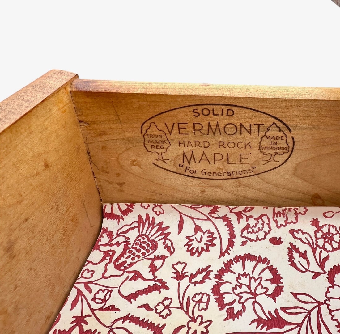 Smooth Maple One Drawer Lamp Table - 6