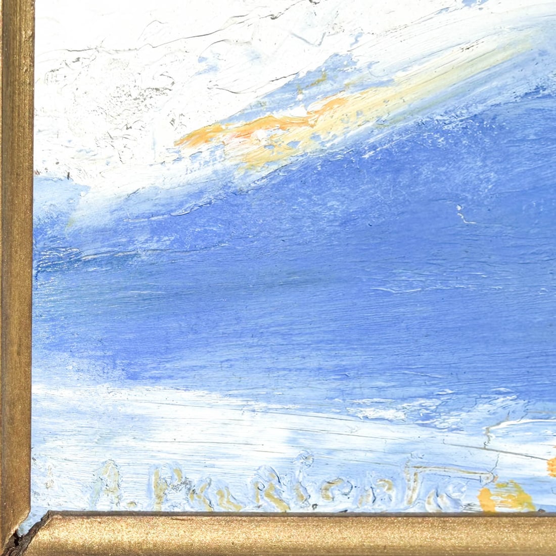 Abraham Pariente, Abstract Landscape Oil on Board - 3