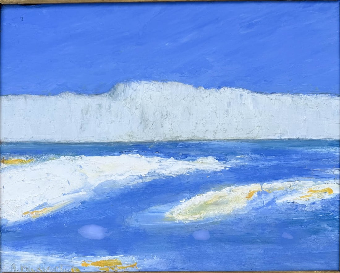 Abraham Pariente, Abstract Landscape Oil on Board - 7