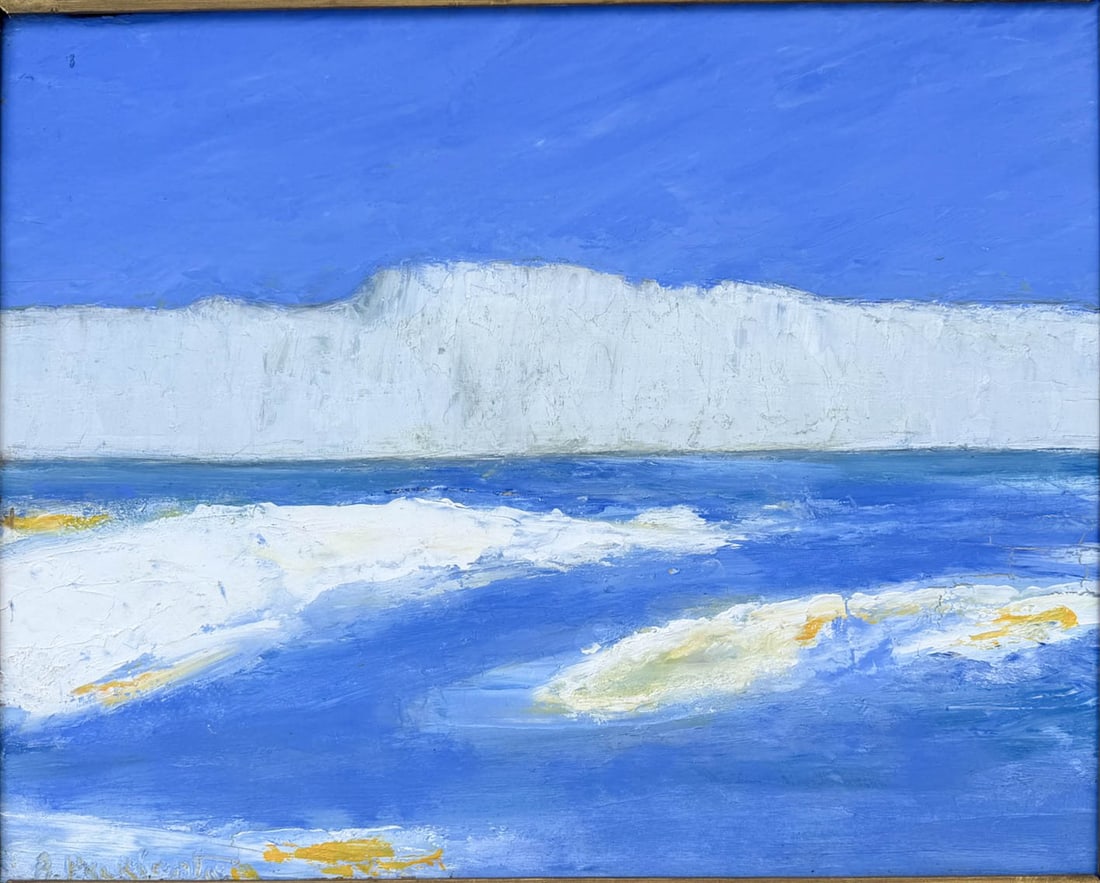 Abraham Pariente, Abstract Landscape Oil on Board - 8