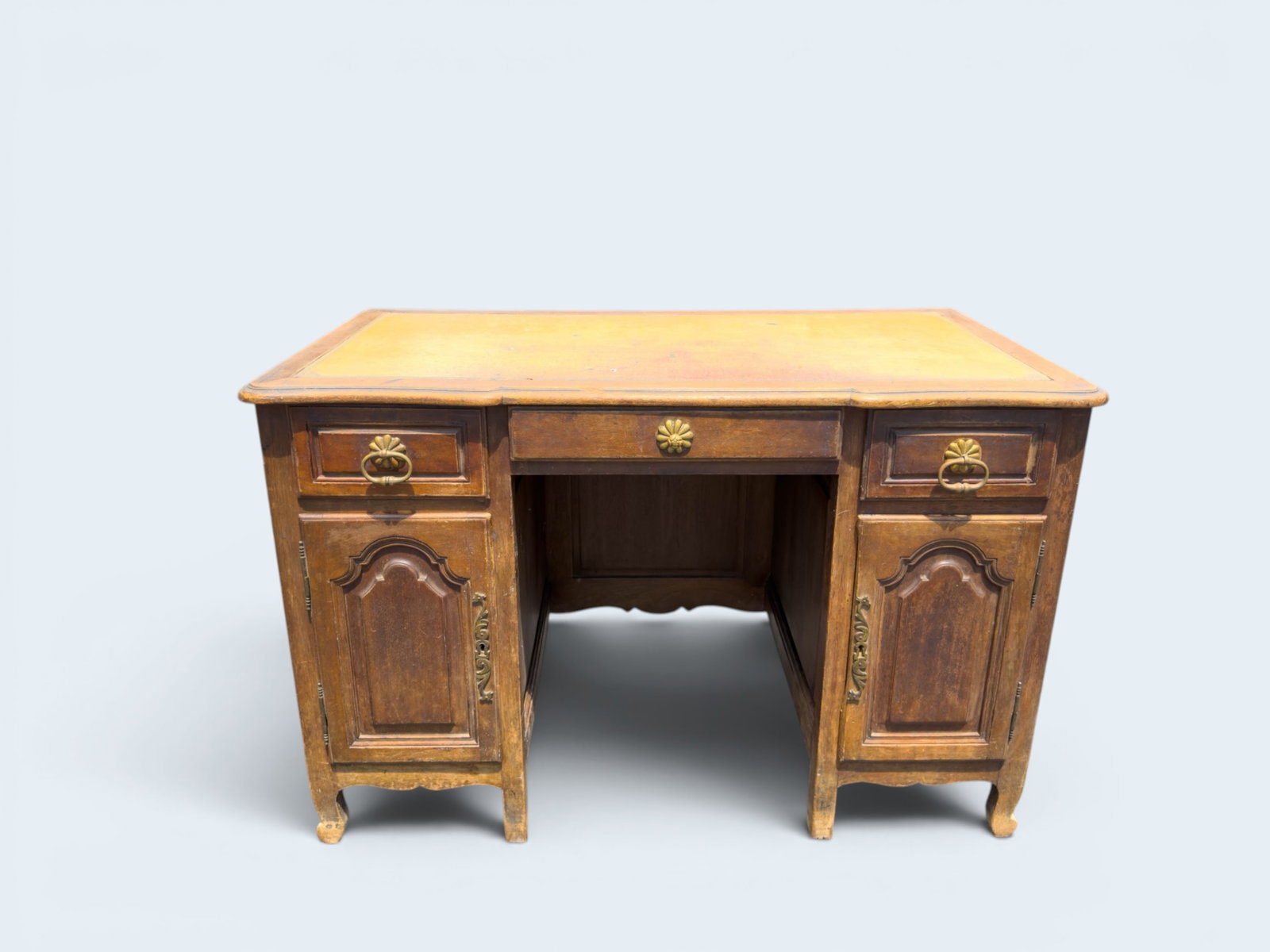LEATHER TOP DESK