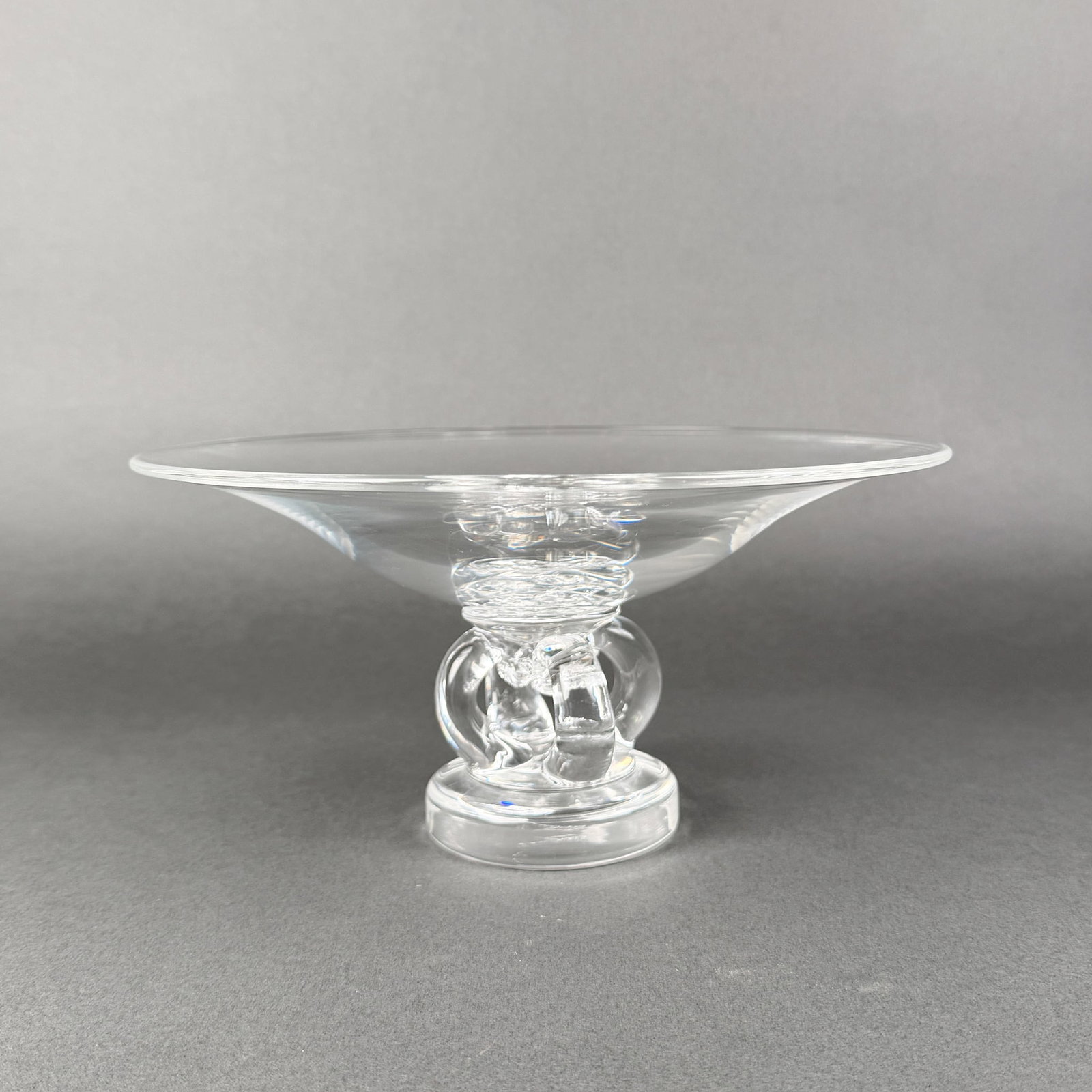 Vintage STEUBEN PEDESTAL BOWL (1 of 8)